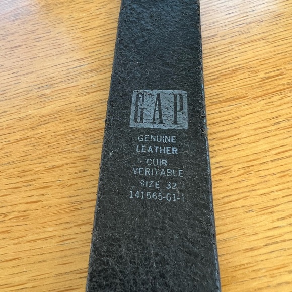 Gap Black Leather Cool Vintage Retro Belt. Women’s Size 32 - Picture 3 of 7